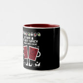 Tasse 2 Couleurs Vin rouge de Noël (Devant droit)