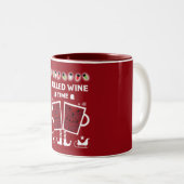 Tasse 2 Couleurs Vin rouge de Noël (Devant droit)