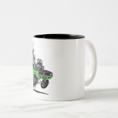 Tasse 2 Couleurs Vince Crains High Octane Art, 1970 AAR 'cuda (Devant droit)