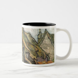 Tasse 2 Couleurs Vincent van Gogh a couvert des cottages de