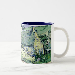 Tasse 2 Couleurs Vincent van Gogh a couvert des cottages de