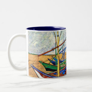 Tasse 2 Couleurs Vincent Van Gogh - Bateaux De Pêche Sur La Plage