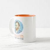 Tasse 2 Couleurs Vincent Van Gogh Portrait avec citation (Devant gauche)