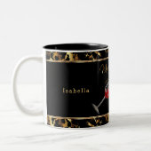 Tasse 2 Couleurs Vins et lèvres rouges - Marbre (Gauche)