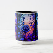 Tasse 2 Couleurs Vins Roses bleus 2 (Centre)