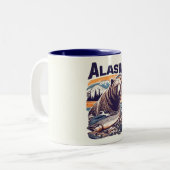 Tasse 2 Couleurs Vintage Alaska (Devant gauche)