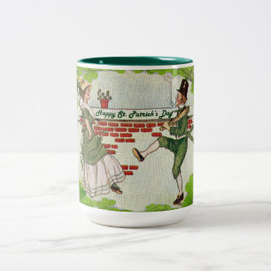 Tasse 2 Couleurs Vintage Dancing Irish Couple
