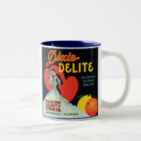 Vintage Dixie Delite Fruit Crate Étiquette