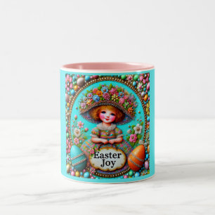 Tasse 2 Couleurs VINTAGE FILLE~ Très douce