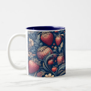 Tasse 2 Couleurs Vintage Fruit Motif Papier peint