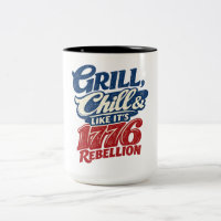 Vintage Grill Chill 1776 Rébellion Patriotique