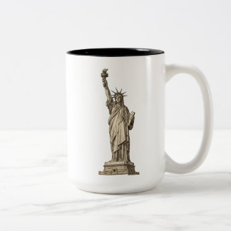 Tasse 2 Couleurs Vintage Statue of Liberty