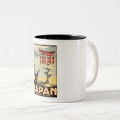 Tasse 2 Couleurs Vintage voyage japonais (Devant droit)