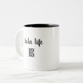 Tasse 2 Couleurs Viola Life Alto Clef Music (Devant gauche)