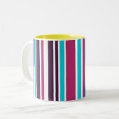 Tasse 2 Couleurs Violet Rose Et Violet Gratté (Devant gauche)