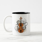 Tasse 2 Couleurs Violon avec perruques (Gauche)