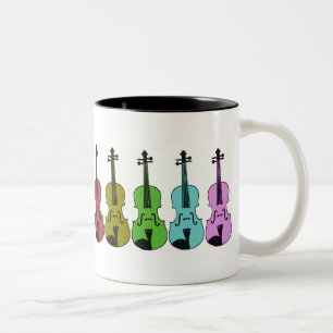 Tasse 2 Couleurs Violon coloré