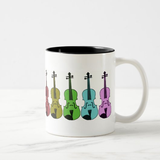 Tasse 2 Couleurs Violon coloré (Droit)