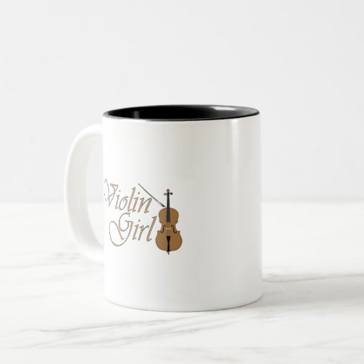 Tasse 2 Couleurs Violon fille (Devant gauche)