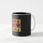 Tasse 2 Couleurs Violon Violoniste Fiddle (Devant droit)