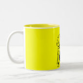 Tasse 2 Couleurs Violoncelle plays ruisseau (Gauche)