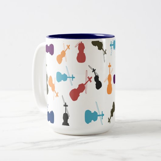 Tasse 2 Couleurs Violoncelles (Devant gauche)