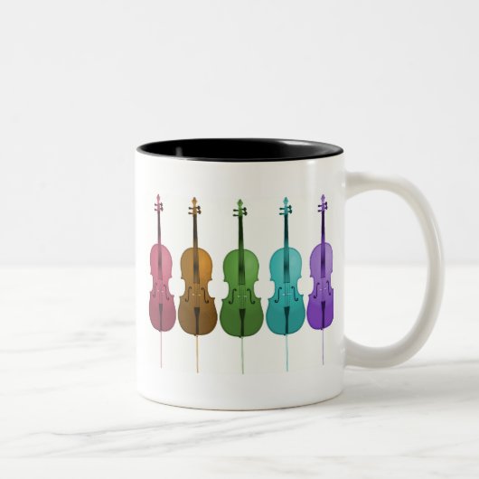 Tasse 2 Couleurs Violoncelles et couleur (Droit)