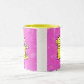 Tasse 2 Couleurs Violoniste mignon de chaton (Centre)