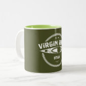 Tasse 2 Couleurs Virgin River Utah Kayak (Devant gauche)