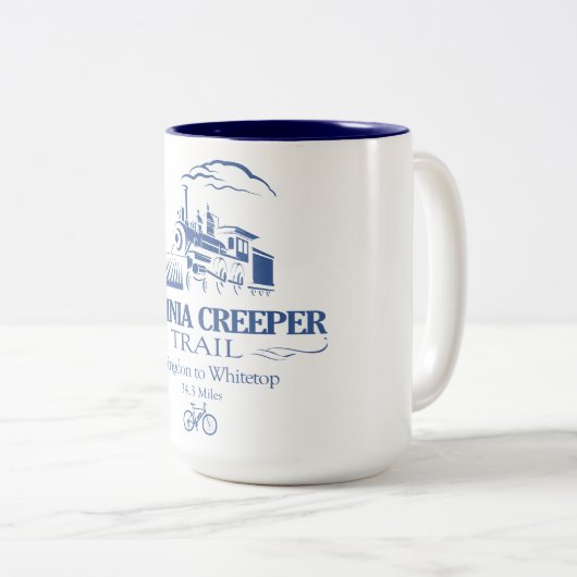 Tasse 2 Couleurs Virginia Creeper Trail (RT) (Devant droit)