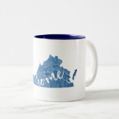 Tasse 2 Couleurs Virginia Home Wood Grain (Devant droit)