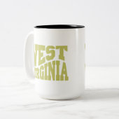 Tasse 2 Couleurs Virginie-Occidentale (Devant gauche)