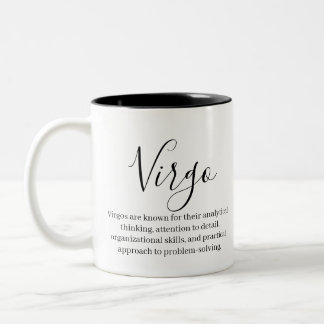 Tasse 2 Couleurs Virgo Traits et signe Zodiac