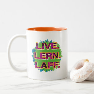 Tasse 2 Couleurs Vis. Écoutez. Laff. Gfx-01