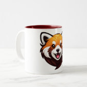 Tasse 2 Couleurs Visage d'animal adorable (Devant gauche)
