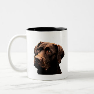 Tasse 2 Couleurs visage de laboratoire de chocolat