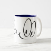 Tasse 2 Couleurs Visage de ondulation (Devant droit)