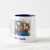 Tasse 2 Couleurs Visage de poker (Devant gauche)