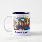 Tasse 2 Couleurs Visage de poker (Gauche)