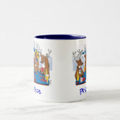 Tasse 2 Couleurs Visage de poker (Centre)