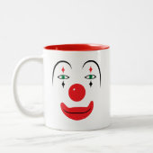 Tasse 2 Couleurs Visage heureux de clown (Gauche)
