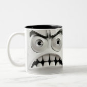 Tasse 2 Couleurs Visage Sarcastique 3D (Gauche)