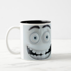 Tasse 2 Couleurs Visage Sarcastique 3D