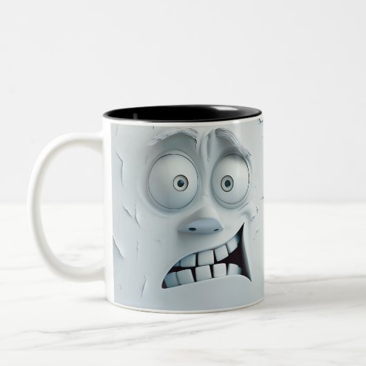Tasse 2 Couleurs Visage Sarcastique 3D (Gauche)