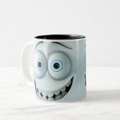 Tasse 2 Couleurs Visage Sarcastique 3D (Devant gauche)