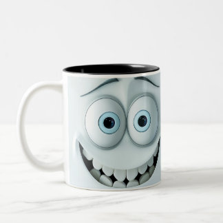 Tasse 2 Couleurs Visage Sarcastique 3D