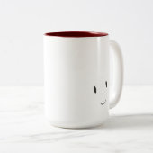 Tasse 2 Couleurs Visage souriant (Devant droit)