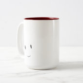 Tasse 2 Couleurs Visage souriant (Devant gauche)