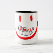 Tasse 2 Couleurs visage souriant (Centre)