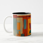 Tasse 2 Couleurs "Visages Abstraits Rothko Mug" (Gauche)